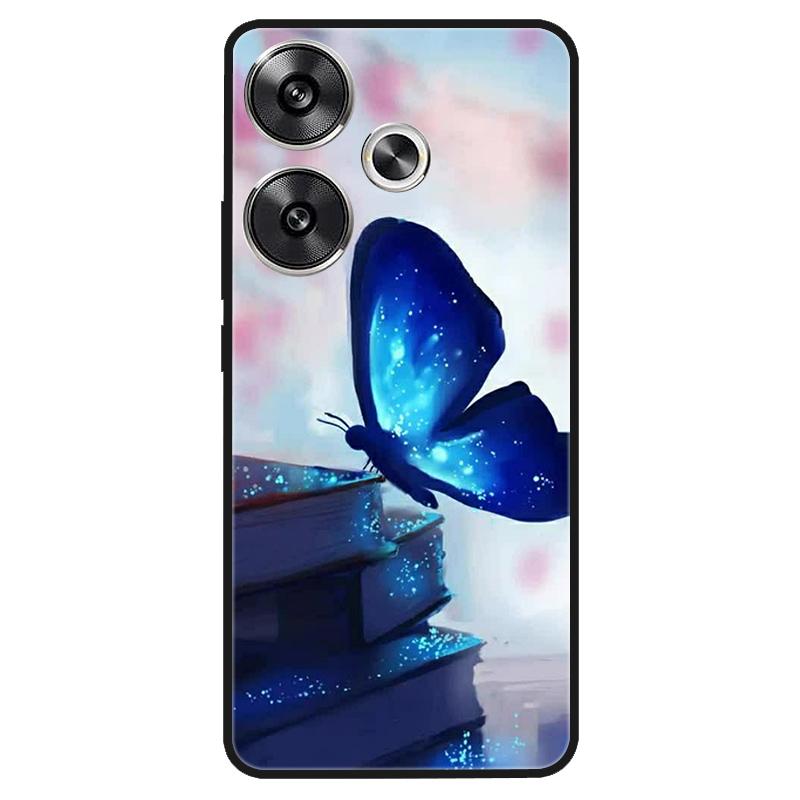 For Xiaomi Poco M6 4G Case Shockproof Soft Silicone TPU Bumper for Poco M6 4G Cover PocoM6 4G 2024 Lovely Luxury Cartoon Fundas