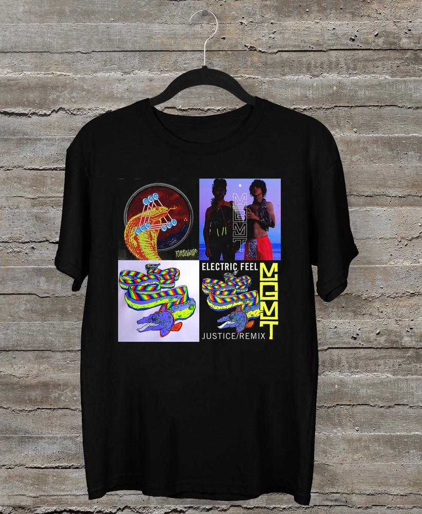 

Collection Album MGMT Band Short Sleeve Black All Size T-Shirt Unisex T-Shirt XXL
