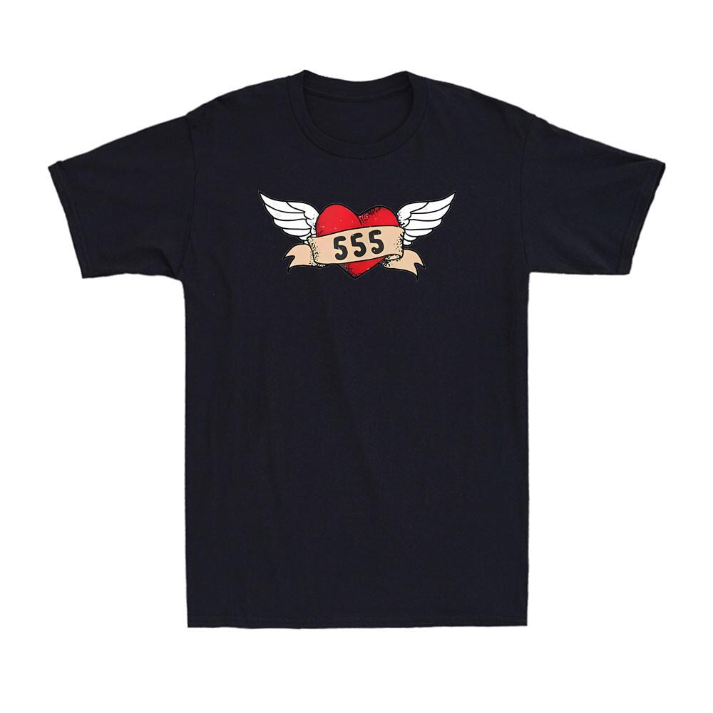 Change Angel Number 555 This Numerology Angel With Cute Wings Men s T-Shirt S