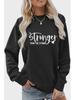 Stronger Than the Storm Printed Round Neck Sweatshirt - Autumn/Winter Collection