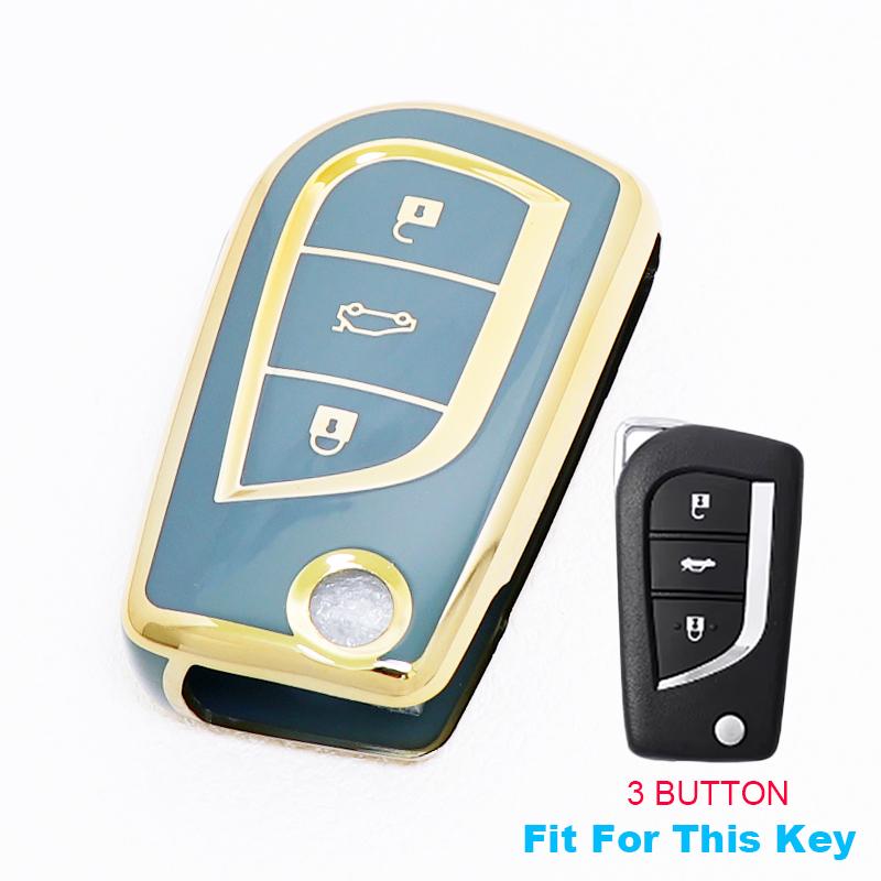 2/3/4 Buttons for Toyota Auris Corolla Reiz Avensis Verso Yaris Aygo Rav4 Scion TC IM TPU Car Key Case Cover Remote Shell Fob