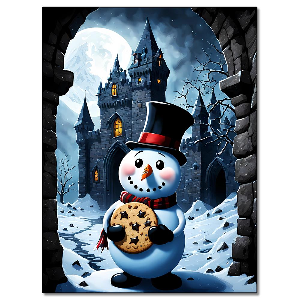 Snowman Diamond Painting Winter Snow Scenery Diamond Mosaic Embroidery Full Square/Round 2024 New Series DIY Home