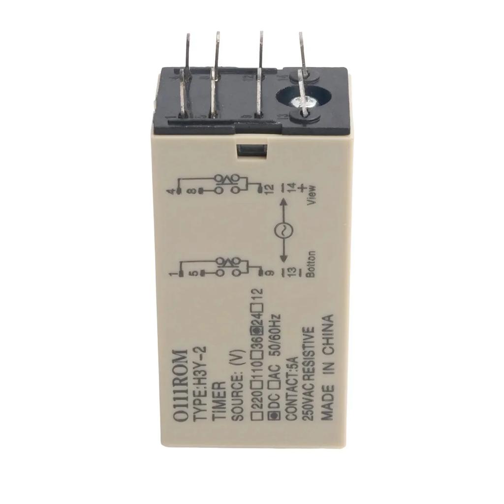 Time Relay Delay Timer Relay AC220V DC24V Adjustable H3Y-2 Industrial Commercial Supplies Brand New For Electrical Testing