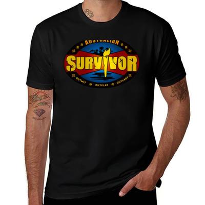 Australian Survivor TShirt Work Basic Short Sleeve Top