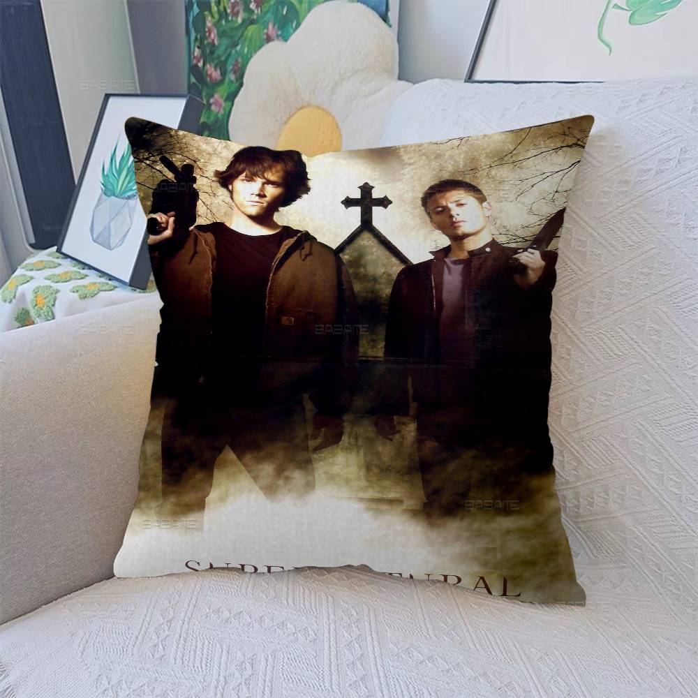 S-Supernatural TV Play Series Pillow Cover for Bedroom Room and Living Room Sofa Decorative Cushion Cover