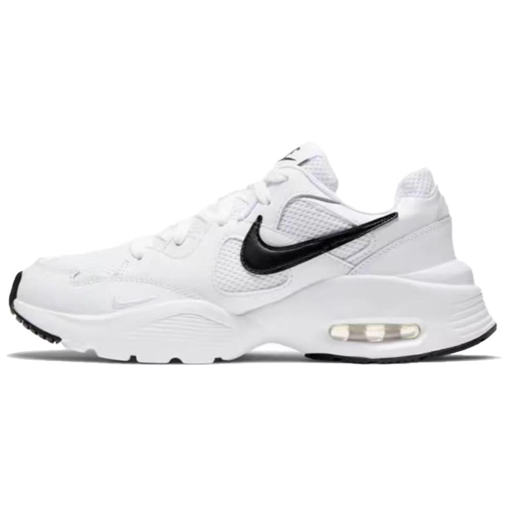 Nike Air Max Fusion Slip Resistant Abrasion Resistant Low top Running Shoes Unisex White Blue CJ1671-100(Team659-)