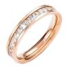 Baby's Breath Women's Titanium Steel Zircon Ring - Full Diamond Cold Style Luxury Couple Rings