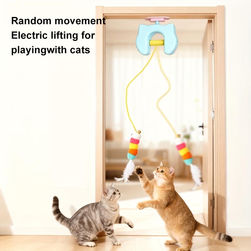 1PCS New Cat Yoyo Electric Smart Hanging Door Retractable Automatic Toy Lifting and Degrading Stuffy Cat Artifact Hanging