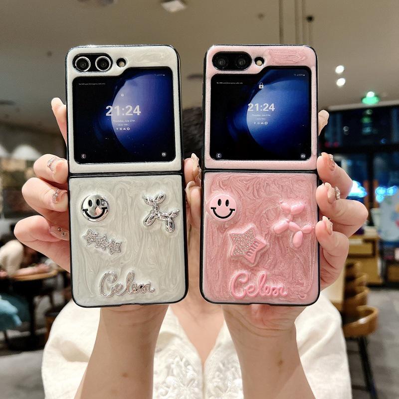 Epoxy Star Puppy Flip Case for Honor Magic V & OPPO Find N3 Flip