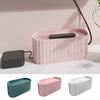 Plastic Cable Management Box Large Capacity Data Cable Organizer Power Cord Box  Desktop