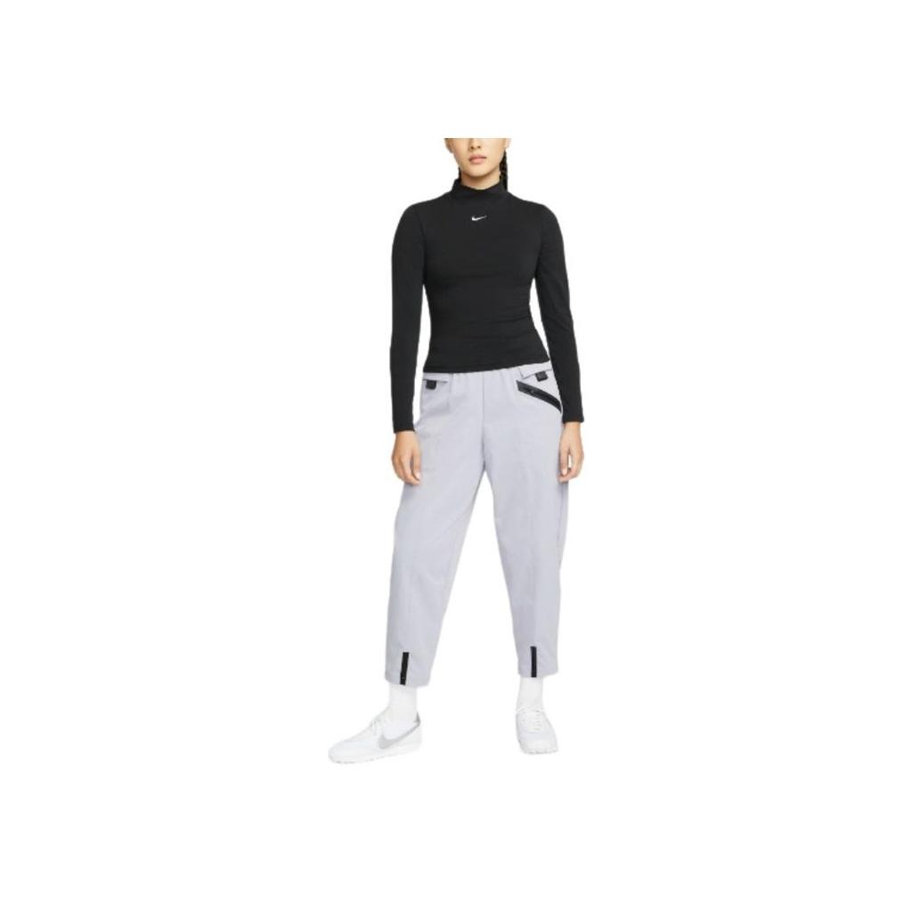 Nike Sportswear Collection Essentials Retro Long Sleeve T-Shirt Women Tops Black DD5883-010