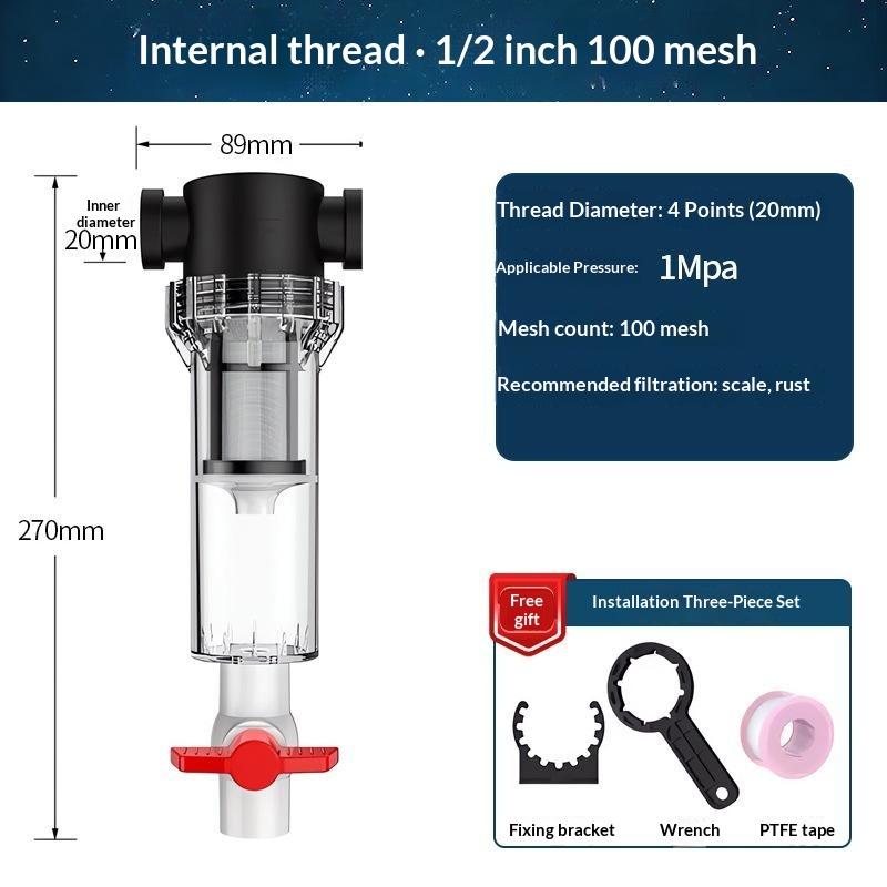 4 Female Thread Aquarium Feces Separator Professional Grade Filtration Separator for Aquarium Hobbyists Daily Use