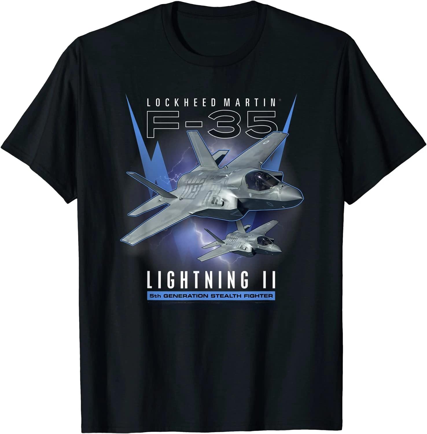 

Повітряні сили США F-35 Lightning II Винищувач-невидимка 5-го покоління Футболка 100% Бавовна Круглий виріз Літня Коротка рукава Повсякденна Чоловіча Футболка Розмір S-3XL 3XL