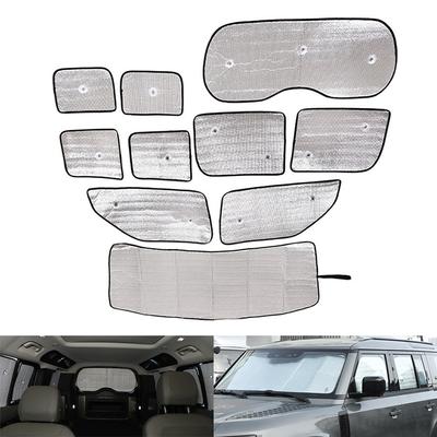 Front Rear Windshield Window Sunshade Cover Sun Visor Anti-UV Insulation Pad For Land Rover Defender 2012-2024 Car Accessories