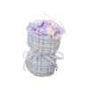 Knitted yarn simulation puff bouquet