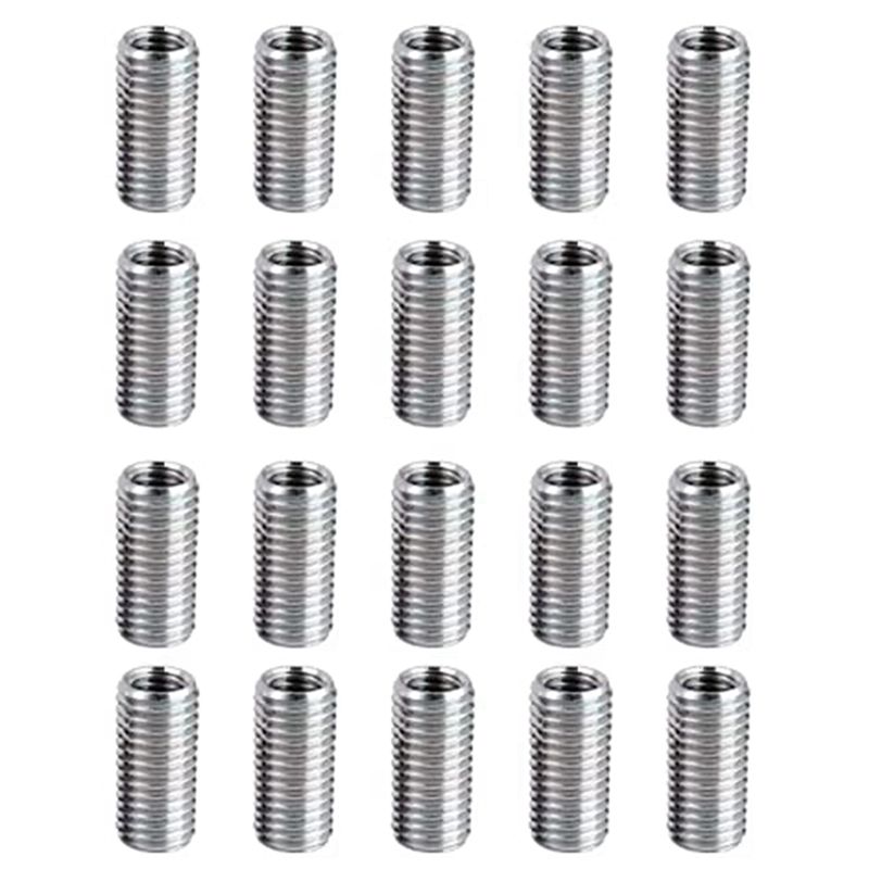 A84X-40 Pcs Thread Reducing Nuts, M8 Male To M6 Female Thread Screw Sleeve Bolt Conversion Nuts, Threaded Reducers Adapters