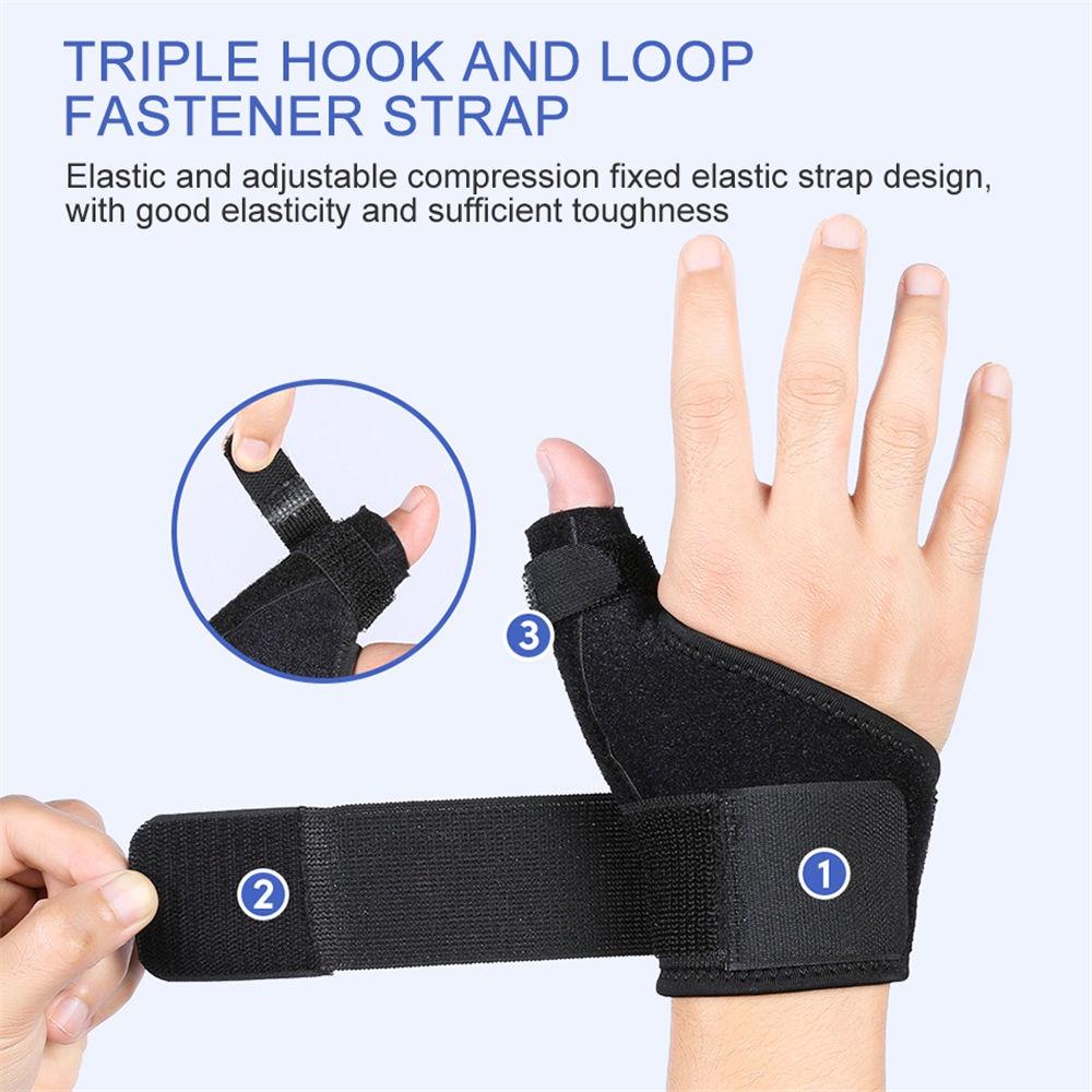 1 Pieza Soporte para Pulgar Protector de Muñeca Ajustable Soporte de Doble Resorte Deporte Esguince Lesión Recuperación de Tendón Férula para Dedos Hombres Mujeres