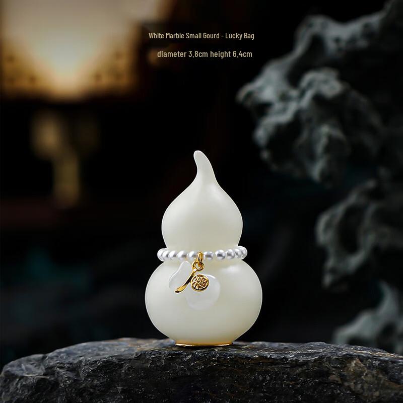 Фарфоровая тыква-питомец для чая Han White Jade