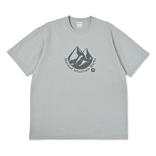 Marmot Mt. Precious Gray T-Shirt Polyester DTY Blend Quick Dry Active Outdoor Casual Tee