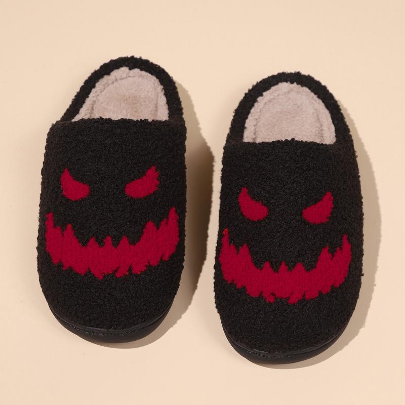 Halloween cross-border hot-selling Mao Mao slippers home cute cartoon home shoes autumn and winter couple thermal cotton slippers