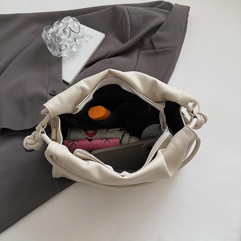 Faux-Leder-Knotenhenkel Schultertasche für Damen Mode Crossbody Handtasche Lässiger Alltagsgebrauch