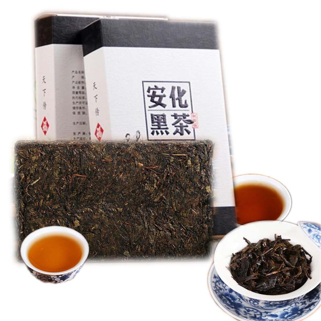 1000g Ripe Puer Golden Flower Brick Black Tea Old Pu erh Healthy Care