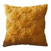 Decorative Pillow Case Embroidery Maple Leaves Pumpkin Pattern Pillow Cover Removable