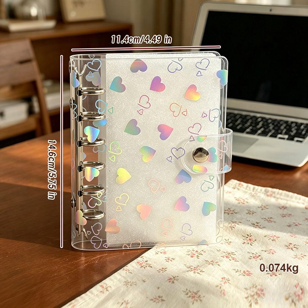 A5/A6/A7/M5 Binder Cover PVC Planner Cover New Loose-Leaf Notebook Shell  Students