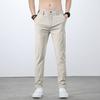 Sommer-Leicht-Freizeithose für Herren mit elastischem Bund Leicht gerader Schnitt Ultra-dünner Eis-Seidenstoff