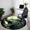 1pc Wolf Moon Office Round Area Rug, Under Office Chairs Bedroom Living Room Home Decor, Room Deco