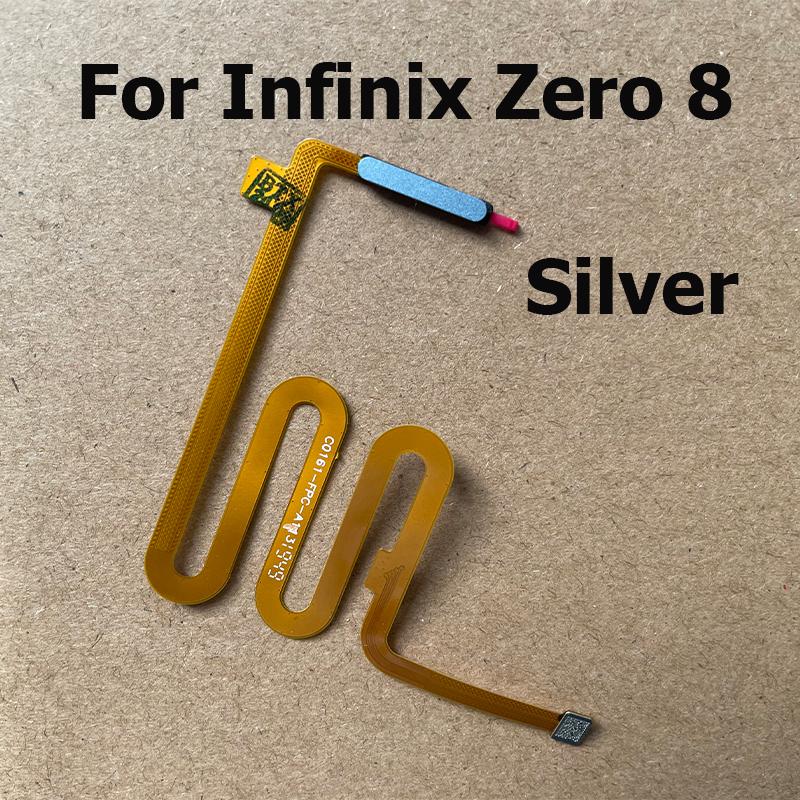 New Home Button Return Key For Infinix Zero 8 Fingerprint Sensor Flex Cable With Power On Off Flex Cable For Zero 8i