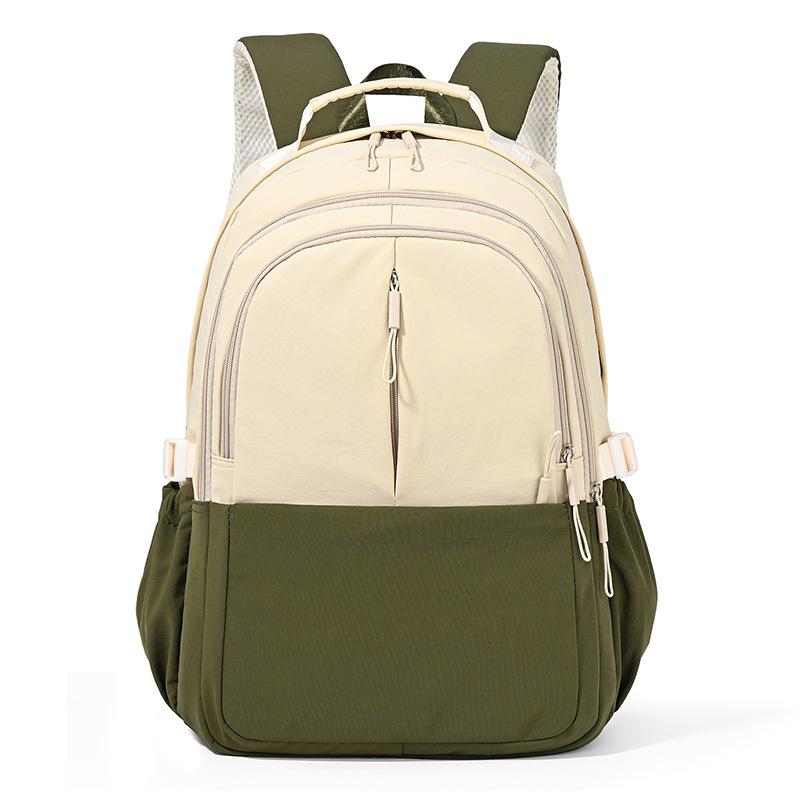 Schoolbag Backpack Fashion Large Capacity Junior and Senior High School Girls School Bag Outdoor Sports Travel Bag Computer Bag Casual and Simple