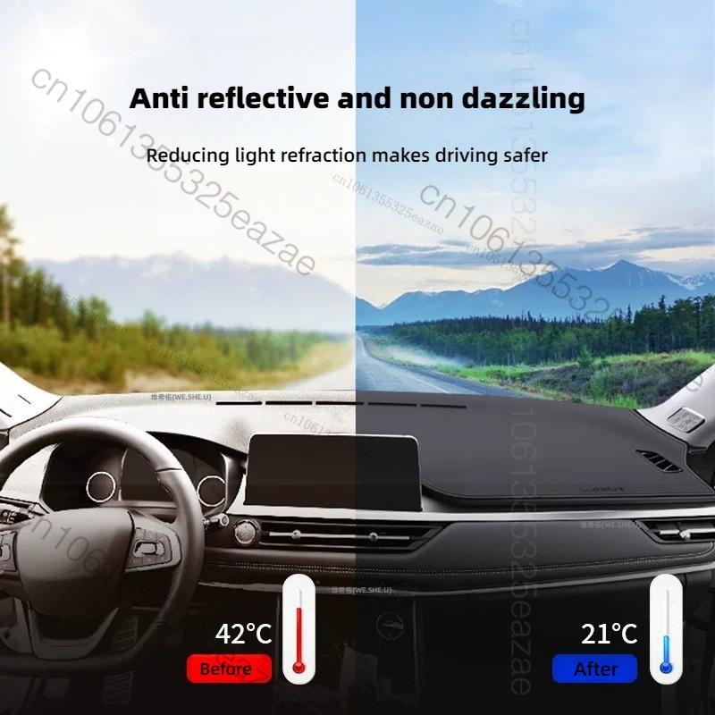 Dashboard Anti-UV Mat Cover For Toyota RAV4 XA60 2026 2027 genuine leather Center Console Sunshade Protector Pad Car Accessories