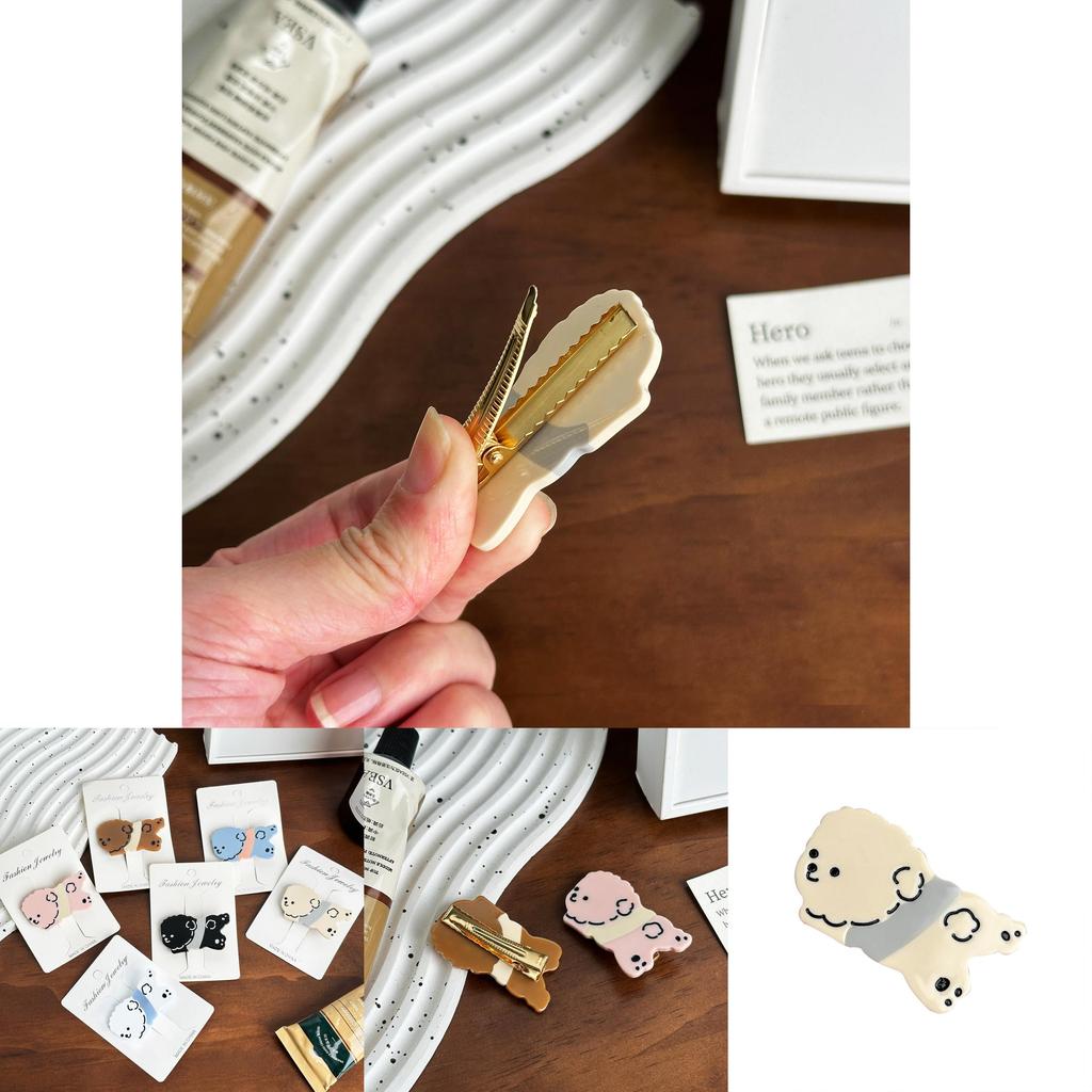 Charming Cute Doodle Dog Hair Clip For Effortless Chic Style In Various Colors