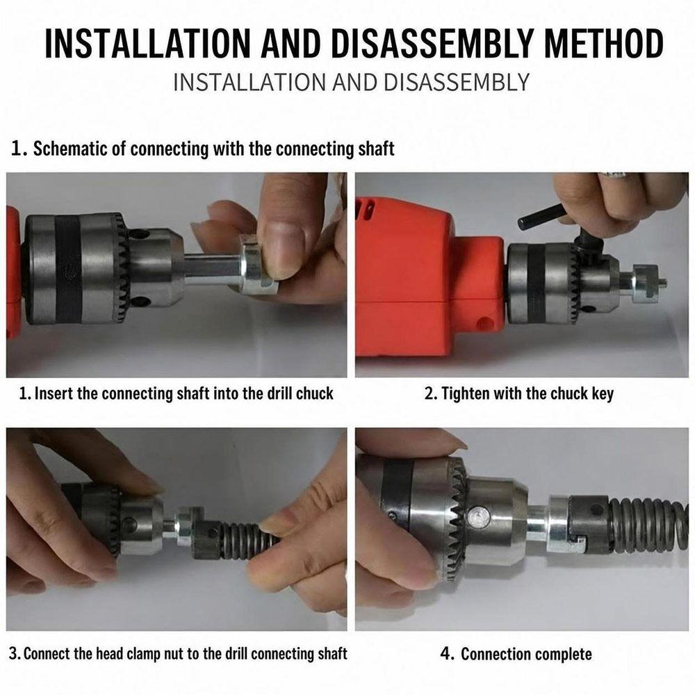 Steel Drain Snake Flexible Spring Pipe Cleaning Cable New Spring Drain Auger Sink Maintenance