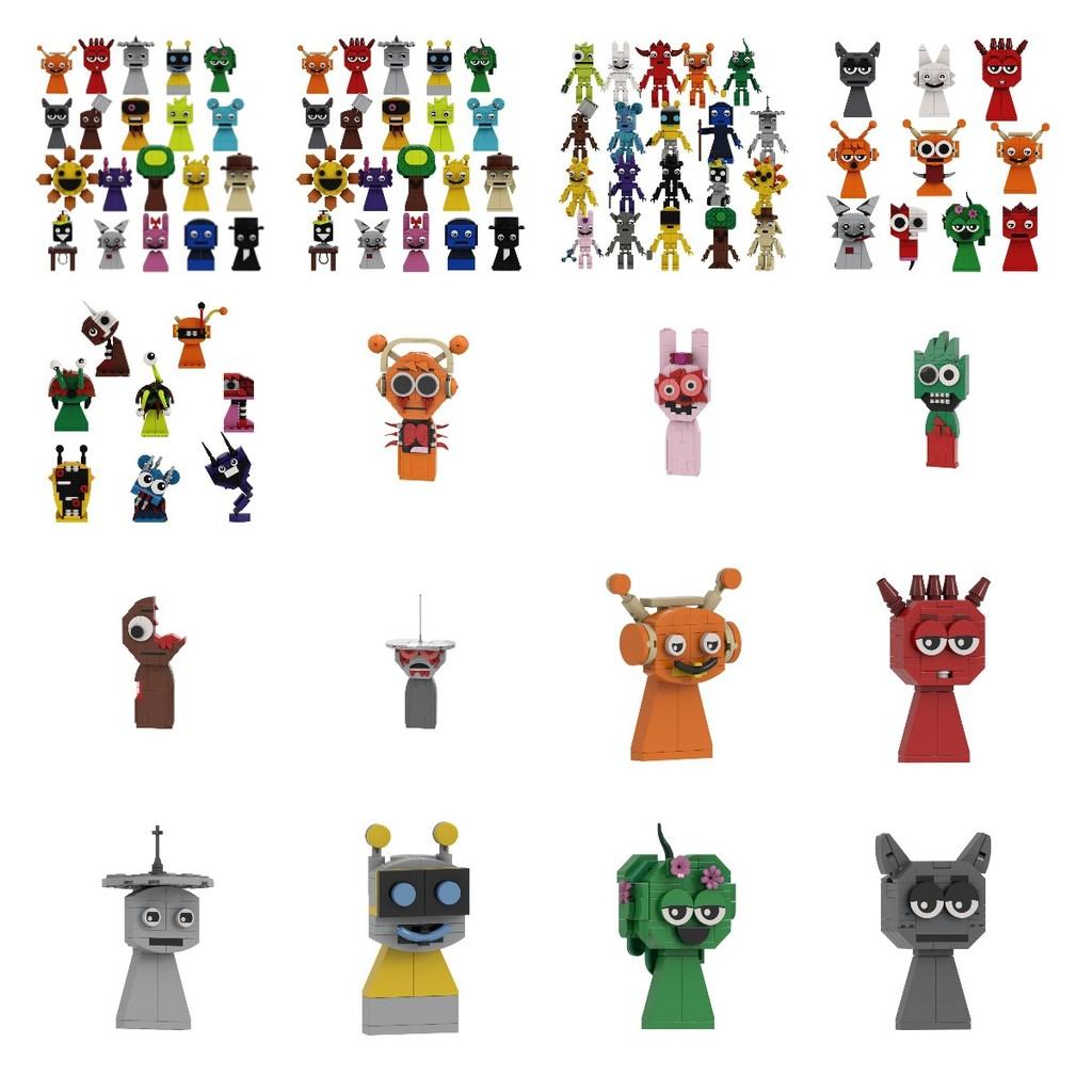 Sprunki Building Game Block Toys Model Cartoon Children Puzzle Dolls Figure