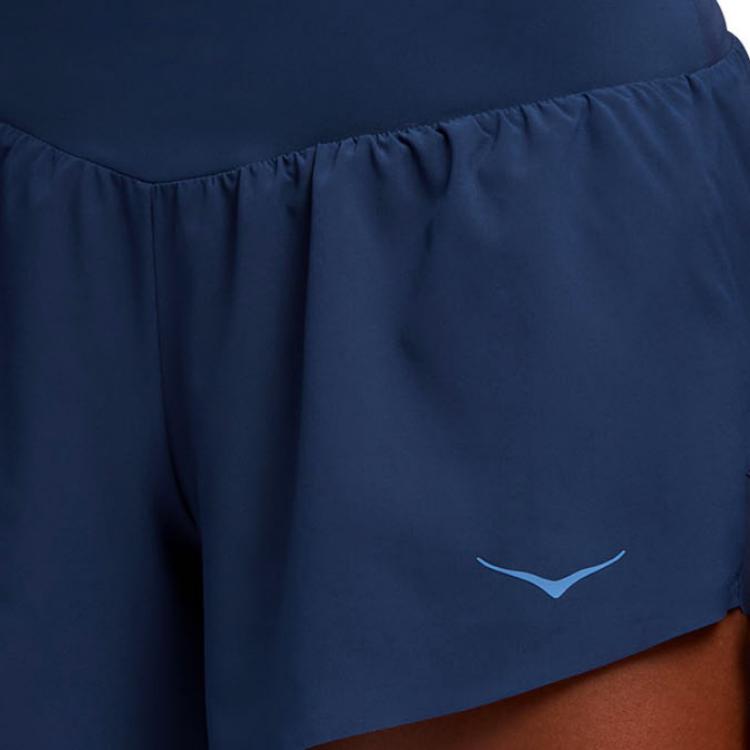 HOKA One One Printed Elastic Waist Three-Quarter Sports Shorts Women Shorts 1176974-MDNB