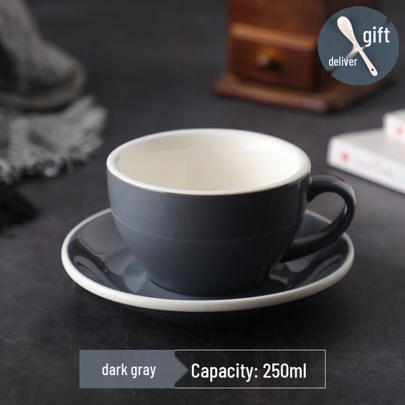 European Style Glazed Ceramic Coffee Cup Set