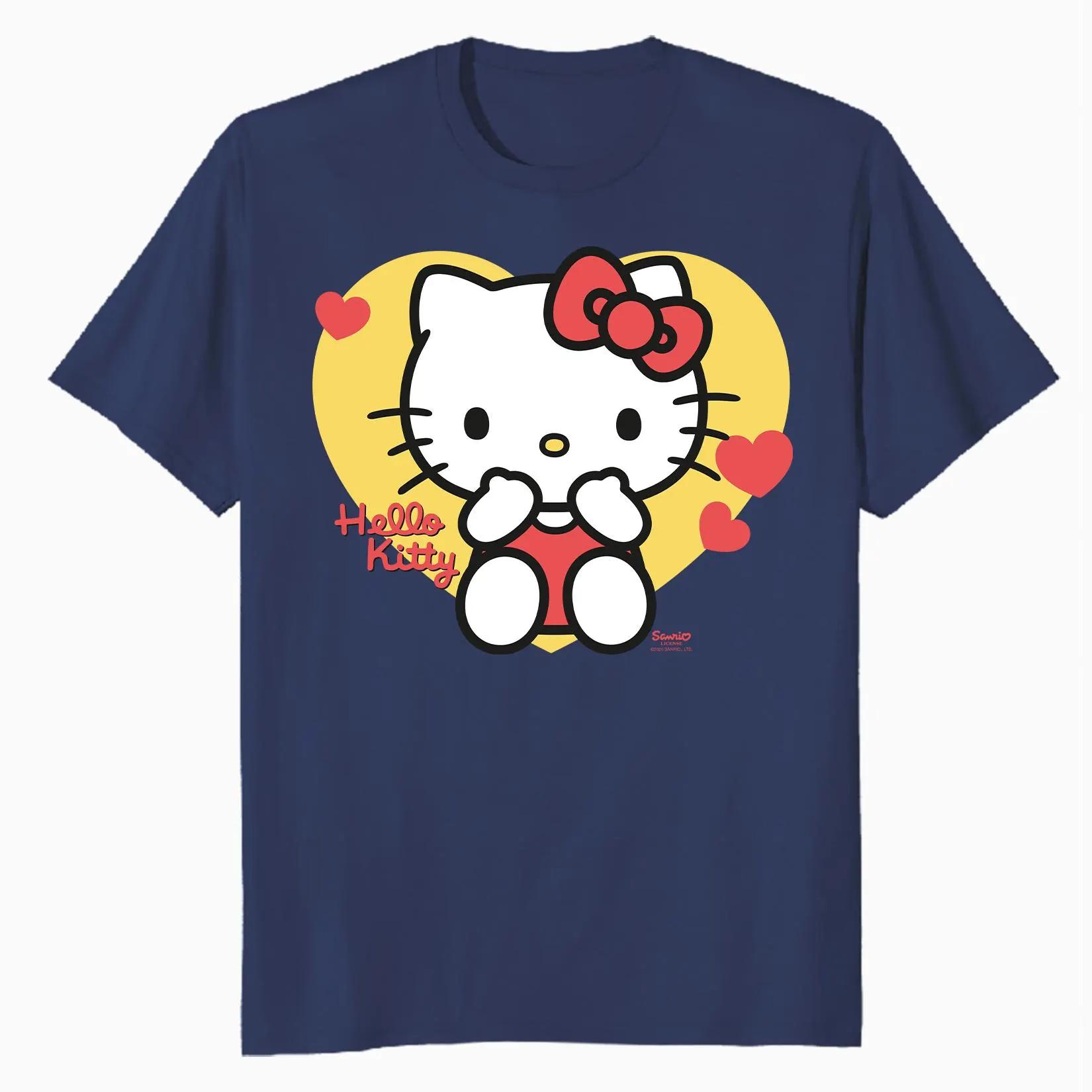 

Hello Kitty Naughty Valentines Day Gift Sweet and Cute Classic Official Womens TShirt S