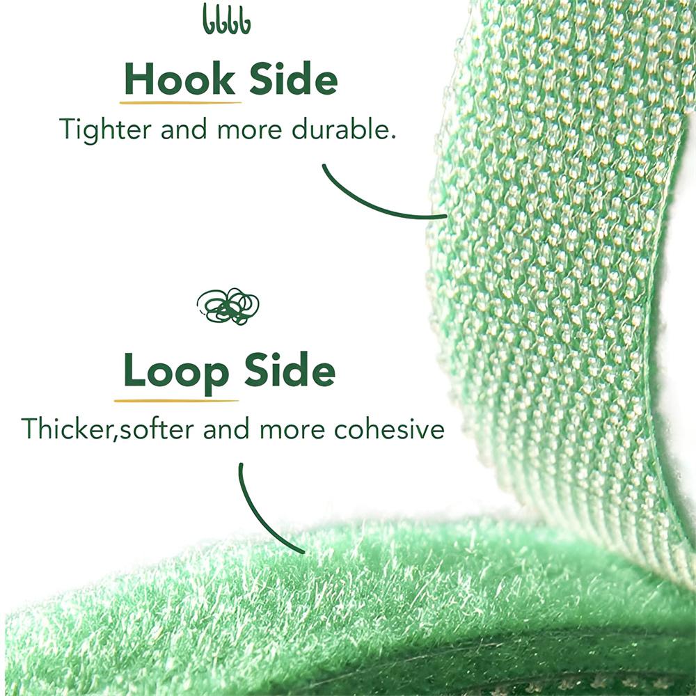 3PCS/1Set 2M Green Garden Twine Plant Ties Nylon Plant Bandage Garden Hook Loop Bamboo Cane Wrap Support Garden Accessories