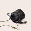 Calfskin Top Layer Handheld Chain Genuine Leather Small Bag 2025 New High-end Bucket Bag Versatile Shoulder Crossbody Bag