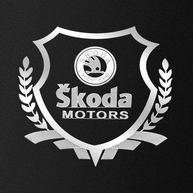 

Наклейки на автомобиль Наклейка с эмблемой пшеницы Декоративная для кузова, бокового стекла, багажника автомобиля Skoda 3 2 VRS Vision Rapid Kodiaq Favorit Rapid Octavia A5 A7 Superb серебряный