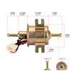 High Quality Low Pressure Universal Diesel Petrol Gasoline Electric Fuel Pump HEP-02A 12V 24V For Car Motorcycle