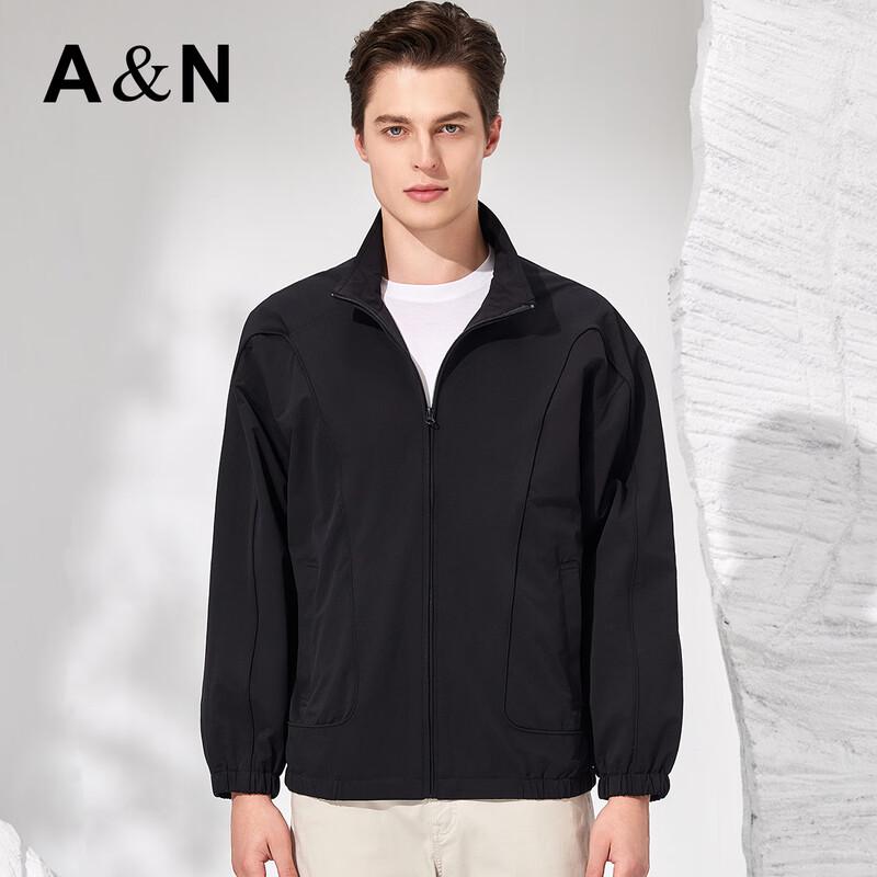Antonio Men's Lightweight Business Casual Windproof Stand Collar Jacket