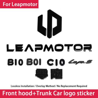 For Leapmotor B10 B01 Lafa5 C10 Car Blackening Modification Logo Letters Front  Rear Automotive Badges Modification Sticker