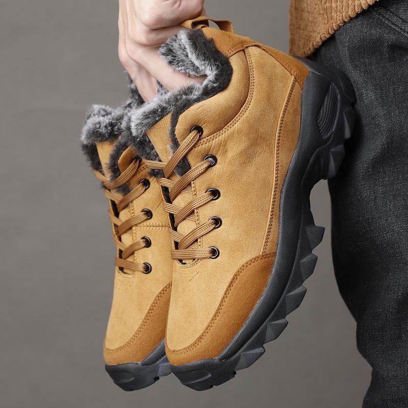 Men Snow Boots Winter Outdoor Shoes for Male Thick Sole Sneakers for Men Shoes Botines Tenis Keep Warm Fluff Mens Ankle Boots