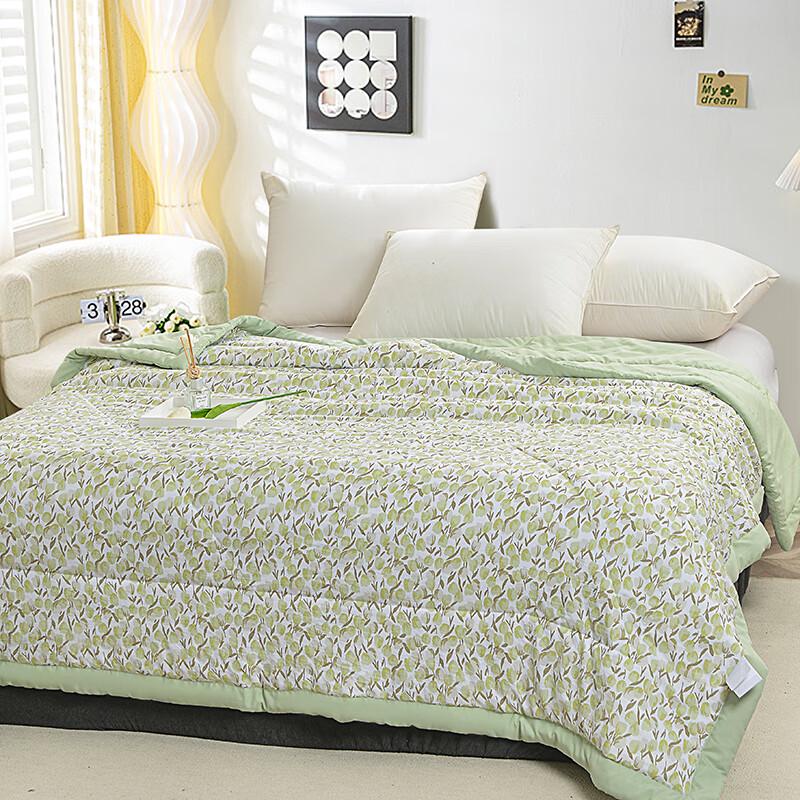 Jieliya Green Cherry Mint Antibacterial Summer Quilt