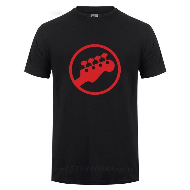 Bass Headstock Guitar Symbol Guitarist Player Musicians Music Rock TShirt Funny Birthday Gift For Men O Neck Cotton T Shirt Tee