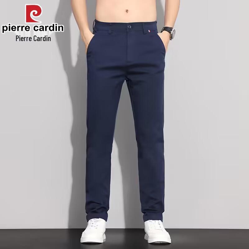 Pierre Cardin Men s Ice Silk Straight Casual Trousers 30