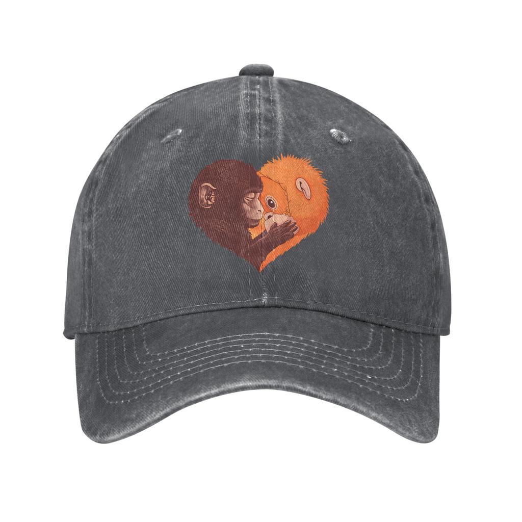 Baseball Cap Monkey Punch Summer Streetwear Trucker Hat Unisex Women Print Kpop Rock Breathable Snapback Cap